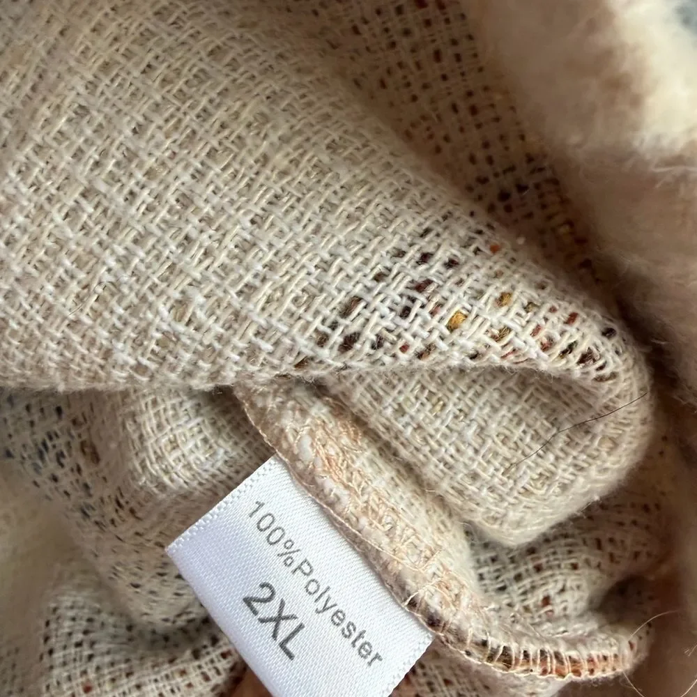 Plaid Wool-Blend Jacket- NWOT